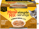 Meow Mix Simple Servings With Real Chicken Breast In Gravy